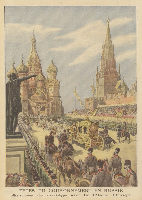 Le couronnement du tsar Nicolas II et de la tsarine Alexandra de Russie - after Henri Meyer
