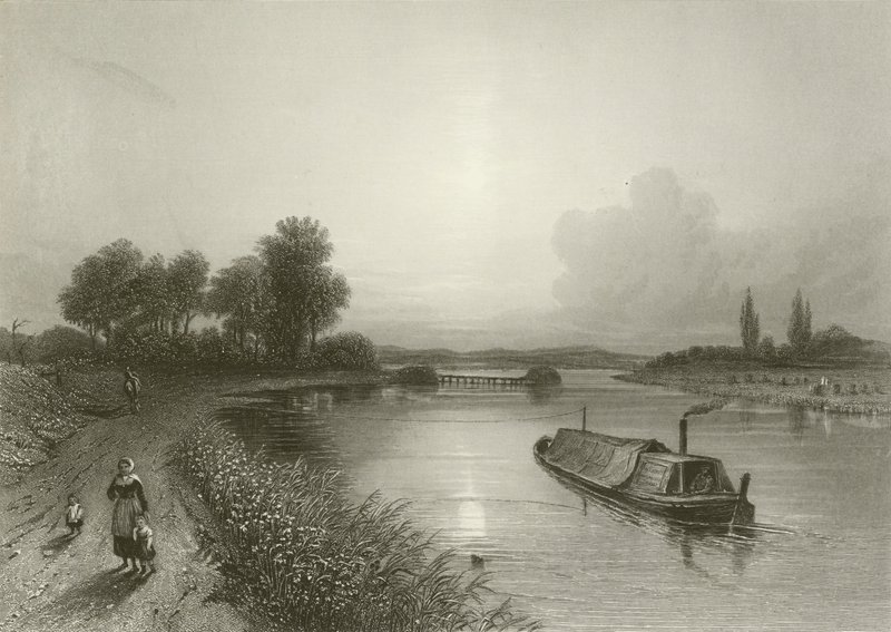 La rivière Trent, près de Wighnor - Henry after Warren