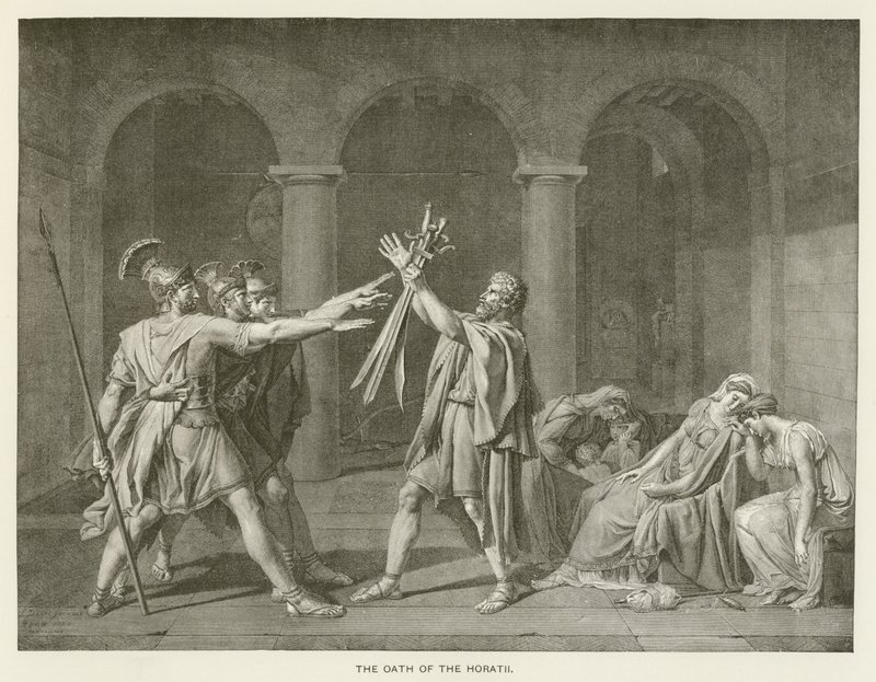Le Serment des Horaces - after Jacques Louis David