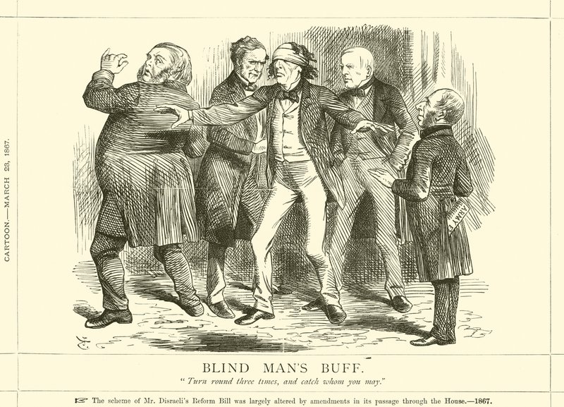 Colin-maillard - after John Tenniel