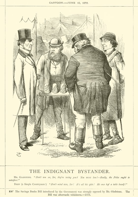 Le spectateur indigné - after John Tenniel