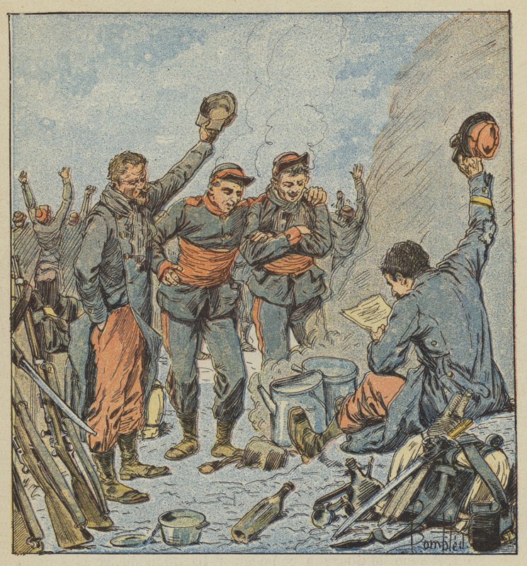 Enthousiasme des troupes à l