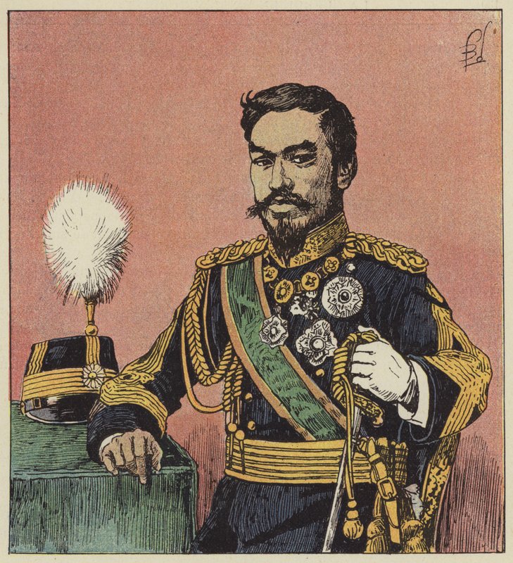 Le Mikado Mutsu-Hito, empereur du Japon - after Louis Charles Bombled