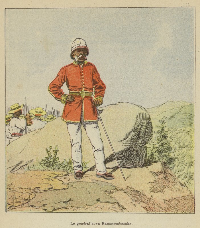 Le général hova Ramasombazaha - after Louis Charles Bombled