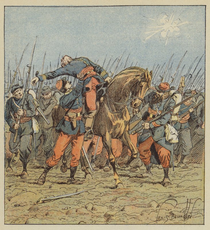 Mort du colonel de Fonlongue - after Louis Charles Bombled