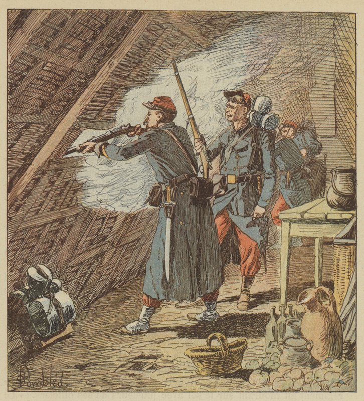 Un sergent de la légion étrangère met quatre-vingts hommes hors de combat - after Louis Charles Bombled