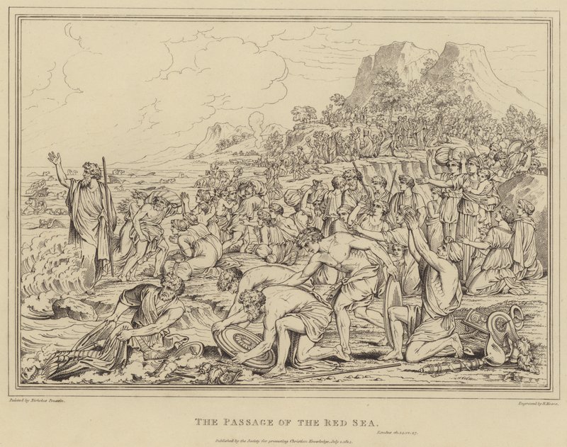 Le passage de la mer Rouge, Exode - after Nicolas Poussin