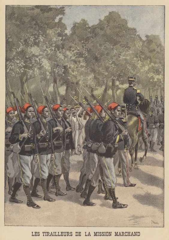 Tirailleurs coloniaux français de la Mission Marchand - after Oswaldo Tofani