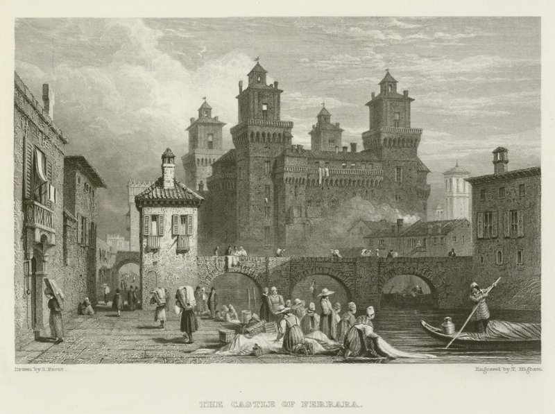 Le Château de Ferrare - Samuel (after) Prout