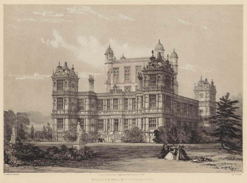 Wollaton Hall, Nottinghamshire - after Thomas Allom