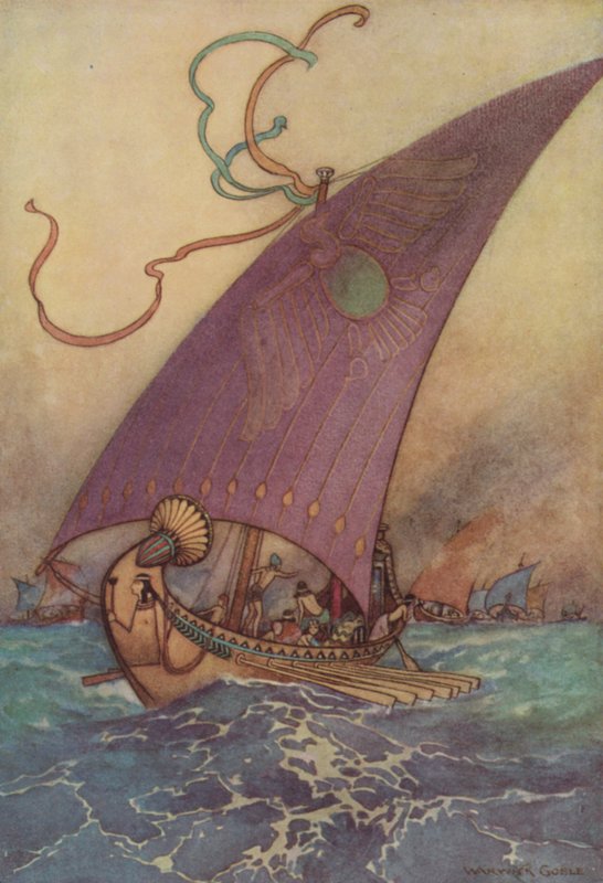 Geoffrey Chaucer, La Légende des bonnes femmes - after Warwick Goble