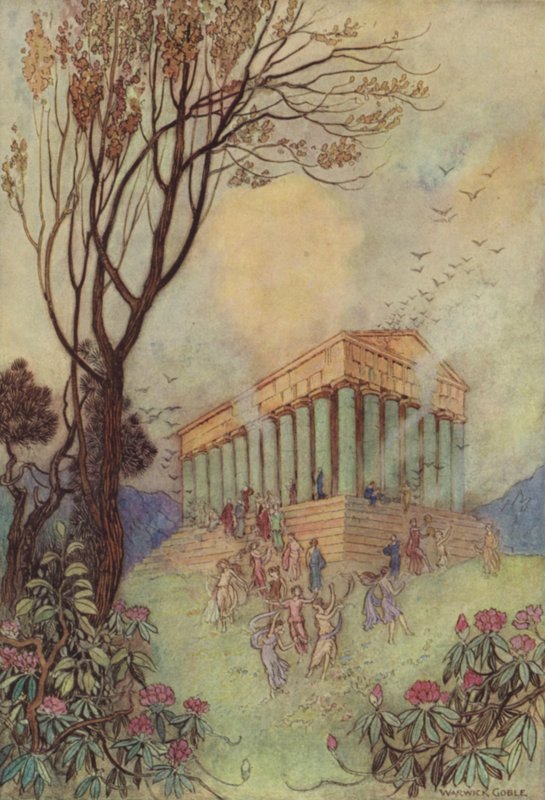 Geoffrey Chaucer, Le Parlement des oiseaux - after Warwick Goble