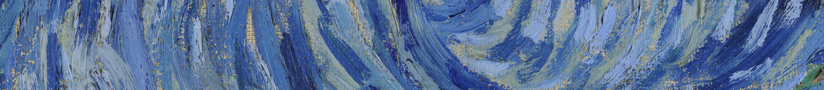 La Nuit étoilée (Vincent van Gogh), Detail: Wirbelnde Himmelsspirale
