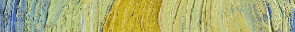 La Nuit étoilée (Vincent van Gogh), Detail: Leuchtender Mond