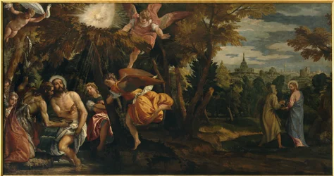 Baptême et tentation du Christ, vers 1582