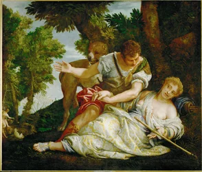Mort de Procris (huile sur toile)