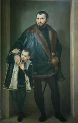 Portrait de Giuseppe da Porto avec son fils Adriano