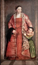 Portrait de Livia Porto Thiene et de sa fille Deidamia
