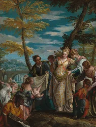 La découverte de Moïse, vers 1581-1582 (huile sur toile)