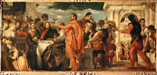 Les noces de Cana (peinture sur toile)
