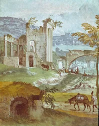 Paysage de la chambre de Bacchus