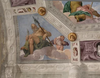 Paolo Caliari dit Véronèse, fresque, Villa Barbaro, Maser, Italie