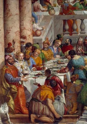 Les noces de Cana, détail : Le repas des princes (détail)