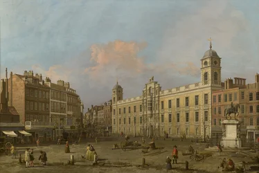 Londres, vue de Northumberland House, regardant vers l