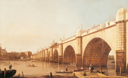 Pont de Westminster en construction