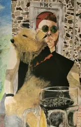 Homme avec chien