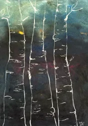 Arbres blancs