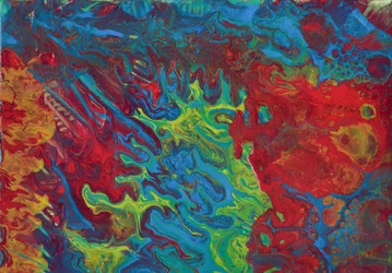 Abstrait : coulées d