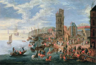 Scène de port