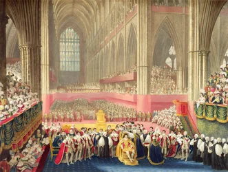 Le couronnement de George IV le 19 juillet 1821 à l