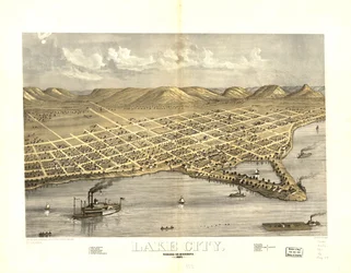Lake City, Wabasha Co, Minnesota 1867. LOC 73693454