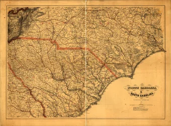 633 600. LC Civil War Maps (2e éd.), 305a.4 Carte générale. Les autorités utilisées pour réaliser la carte sont listées sous le titre. Les noms des États, les frontières et les chemins de fer sont surimprimés en rouge. Description dérivée de la bibliograph
