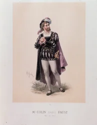 Monsieur Colin dans le rôle de Faust, opéra de Charles Gounod