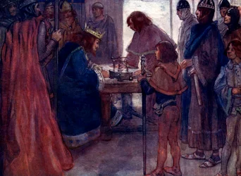 La Grande Charte scellée avec le sceau du roi, 1215, 1905