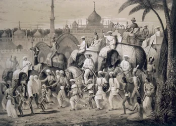 Lucknow, la rue principale, de 