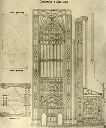 Dessin architectural : compartiment de l