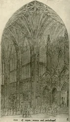 Dessin architectural : vue de l