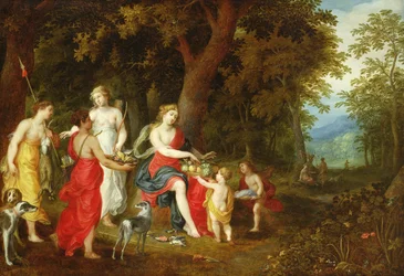Diane et ses servantes, après la chasse, 1626