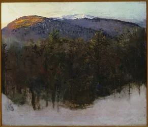 Monadnock, lever de soleil hivernal