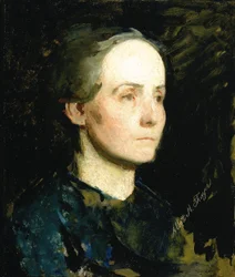 Portrait d’une femme, Miss Gertrude Bloede, vers 1881