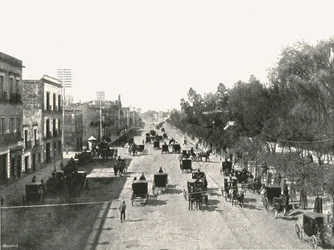 Avenida Juarez, Mexico, 1895