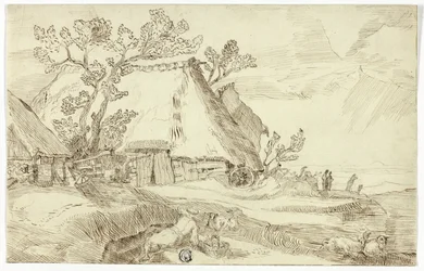 La ferme sous les toits de chaume