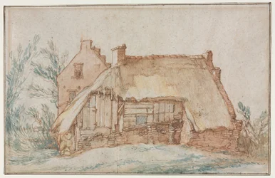 Cottage de paysans recto, vers 1600