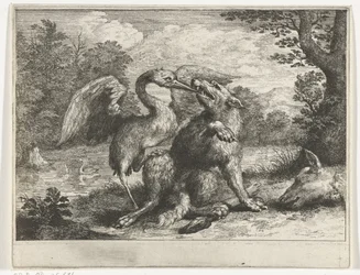 Le loup et la grue