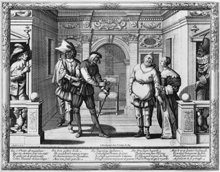 Comédiens au théâtre de l