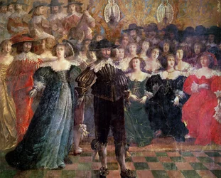 Le Bal de la Cour (détail)